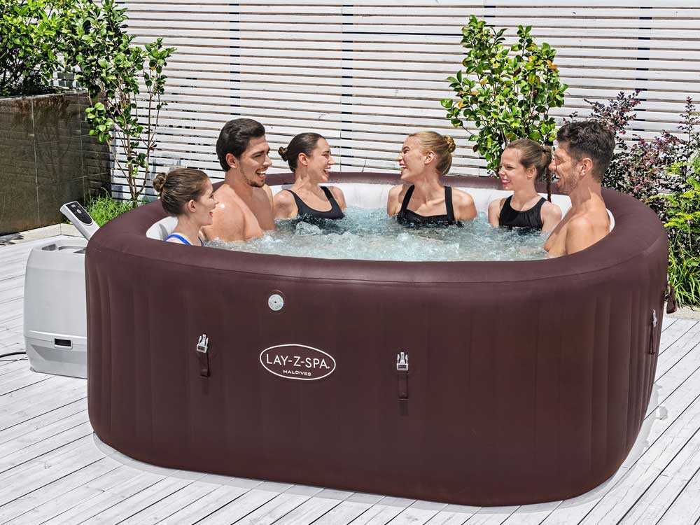 Bestway Lay-Z-Spa Maldives HydroJet Pro 6001U - 201x201x80 cm - Piscina hidromasaje spa