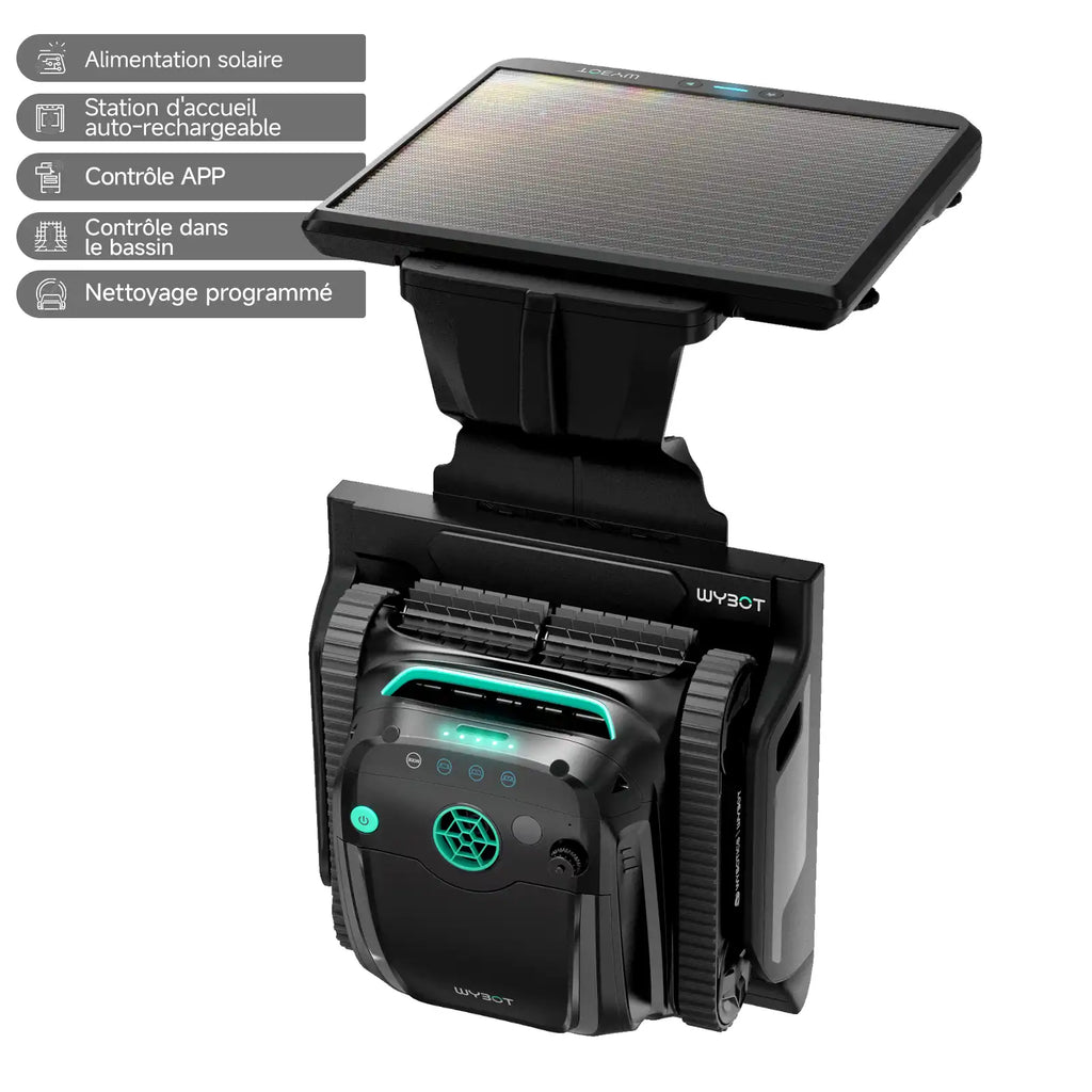 Robot Limpiafondos Inalámbrico WYBOT S2 Solaire con Auto-recarga Solar