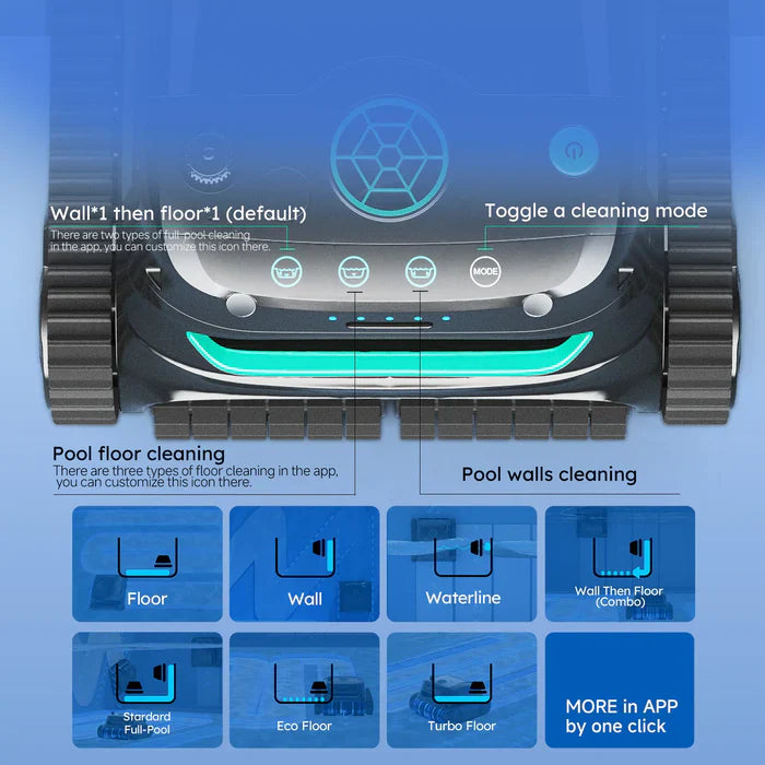 Robot Limpiafondos Inalámbrico WYBOT S2 Solaire con Auto-recarga Solar