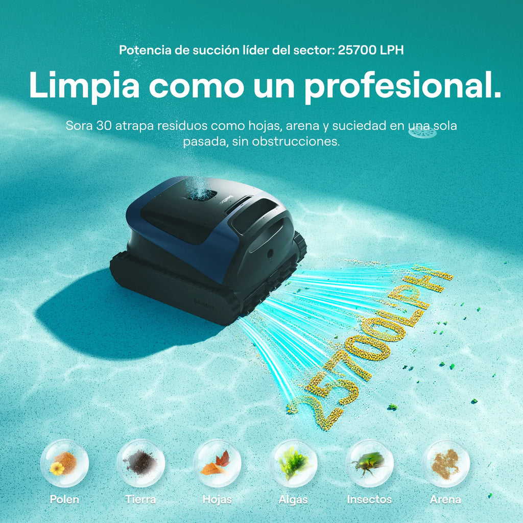 WYBOT C2 El robot limpiafondos inalámbrico inteligente que redefine la limpieza de tu piscina