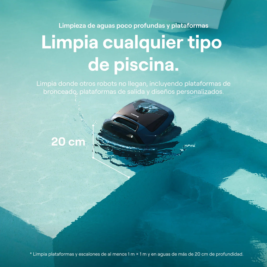 WYBOT C2 El robot limpiafondos inalámbrico inteligente que redefine la limpieza de tu piscina