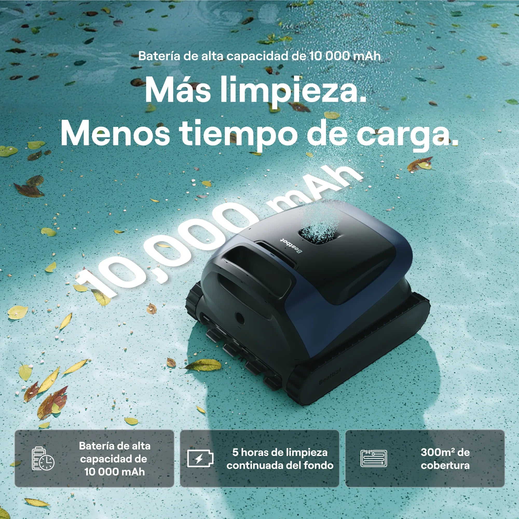 WYBOT C2 El robot limpiafondos inalámbrico inteligente que redefine la limpieza de tu piscina